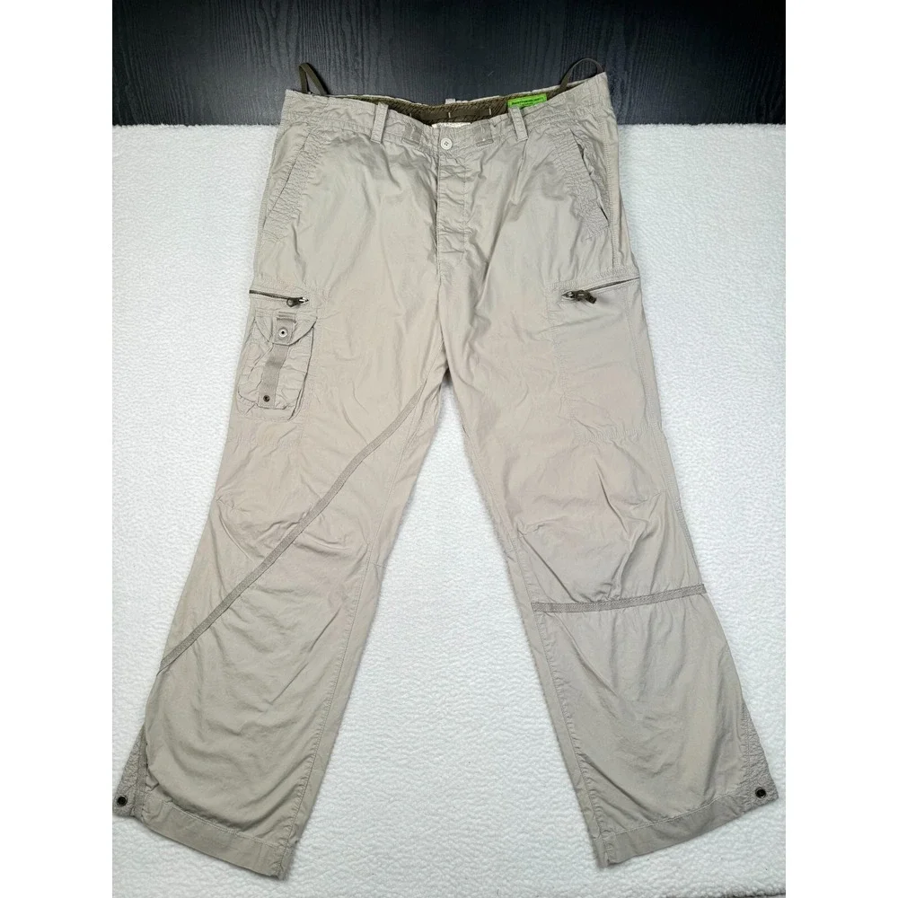 Vintage Gap Paratrooper Cargo Pants Beige Mens 2XL Fits 42x33 Beige Hiking
